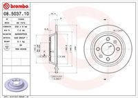 BREMBO 08503710 - Disco de freno - PRIME LINE