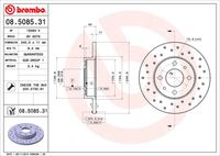 BREMBO 08508531 - Disco de freno - PRIME LINE - UV Coated