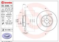 BREMBO 08508611 - Disco de freno - PRIME LINE - UV Coated