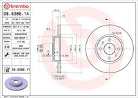 BREMBO 08508614 - Disco de freno - PRIME LINE