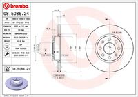 BREMBO 08508621 - Disco de freno - PRIME LINE - UV Coated