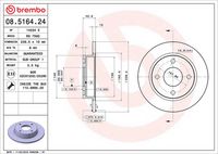 BREMBO 08.5164.24 - Disco de freno