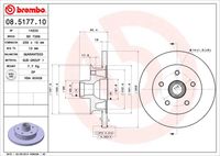 BREMBO 08517710 - Disco de freno - PRIME LINE