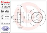 BREMBO 08517830 - Disco de freno - PRIME LINE