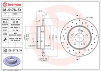 BREMBO 0851783X - Lado de montaje: Eje trasero<br>año construcción desde: 07/1995<br>Tipo de disco de frenos: macizo<br>Espesor de disco de frenos [mm]: 9<br>Número de orificios: 5<br>Artículo complementario / información complementaria 2: con tornillos<br>Altura [mm]: 55<br>Diámetro de centrado [mm]: 67<br>Diámetro exterior [mm]: 278<br>Superficie: revestido<br>Espesor mínimo [mm]: 7,3<br>Par apriete [Nm]: 110<br>