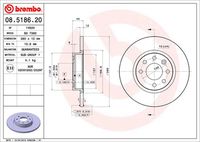 BREMBO 08518620 - Disco de freno - PRIME LINE