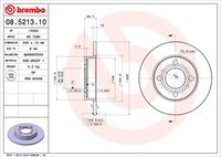 BREMBO 08521310 - Disco de freno - PRIME LINE