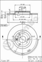 BREMBO 08.5265.10 - Disco de freno