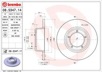 BREMBO 08534711 - Disco de freno - PRIME LINE - UV Coated