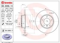 BREMBO 08535911 - Disco de freno - PRIME LINE - UV Coated