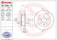 BREMBO 08539610 - Disco de freno - PRIME LINE