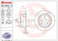 BREMBO 08555910 - Disco de freno - PRIME LINE