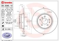 BREMBO 08558010 - Disco de freno - PRIME LINE