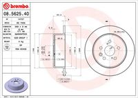 BREMBO 08562540 - Disco de freno - PRIME LINE