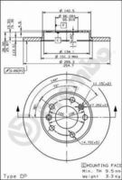 BREMBO 08565120 - Lado de montaje: Eje trasero<br>Diámetro exterior [mm]: 255<br>Espesor de disco de frenos [mm]: 10,5<br>Altura [mm]: 30,6<br>Llanta, nº de taladros: 5<br>Tipo de disco de frenos: macizo<br>corona de agujeros - Ø [mm]: 108<br>Diamétro cubo[mm]: 142<br>Peso [kg]: 3,3<br>