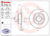 BREMBO 08.5709.10 - Disco de freno