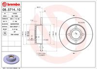 BREMBO 08571410 - Disco de freno - PRIME LINE