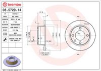 BREMBO 08572914 - Disco de freno - PRIME LINE