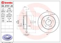 BREMBO 08.5737.20 - Disco de freno