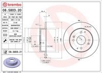 BREMBO 08580321 - Disco de freno - PRIME LINE - UV Coated