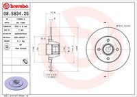 BREMBO 08.5834.25 - Disco de freno