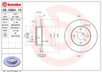 BREMBO 08.5864.10 - Disco de freno