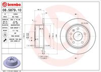 BREMBO 08587910 - Disco de freno - PRIME LINE