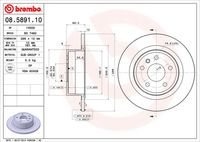 BREMBO 08589110 - Disco de freno - PRIME LINE