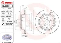 BREMBO 08589810 - Disco de freno - PRIME LINE