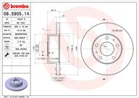 BREMBO 08590514 - Disco de freno - PRIME LINE