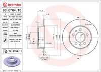 BREMBO 08670410 - Disco de freno - PRIME LINE