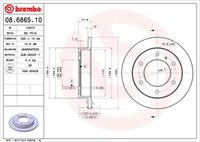 BREMBO 08686510 - Disco de freno - PRIME LINE