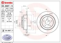 BREMBO 08689711 - Disco de freno - PRIME LINE - UV Coated