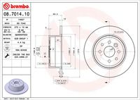 BREMBO 08701410 - Disco de freno - PRIME LINE