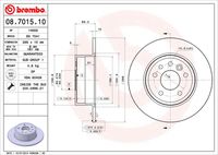 BREMBO 08701510 - Disco de freno - PRIME LINE