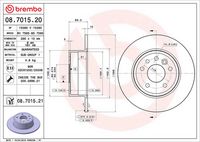 BREMBO 08701521 - Lado de montaje: Eje trasero<br>N.º de chasis (VIN) hasta: X3025751<br>Tipo de disco de frenos: macizo<br>Espesor de disco de frenos [mm]: 10<br>Número de orificios: 5<br>Artículo complementario / información complementaria 2: con tornillos<br>Altura [mm]: 69<br>Diámetro de centrado [mm]: 65<br>Diámetro exterior [mm]: 286<br>Espesor mínimo [mm]: 8<br>Par apriete [Nm]: 120<br>