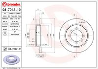 BREMBO 08704210 - Disco de freno - PRIME LINE