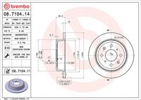 BREMBO 08710414 - Disco de freno - PRIME LINE