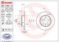 BREMBO 08716511 - Lado de montaje: Eje trasero<br>Número de PR: 1KP<br>Número de PR: 1KT<br>Tipo de disco de frenos: macizo<br>Espesor de disco de frenos [mm]: 9<br>Número de orificios: 5<br>Artículo complementario / información complementaria 2: con tornillos<br>Altura [mm]: 40<br>Diámetro de centrado [mm]: 65<br>Diámetro exterior [mm]: 230<br>Espesor mínimo [mm]: 7<br>Par apriete [Nm]: 120<br>