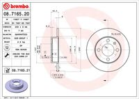 BREMBO 08.7165.20 - Disco de freno