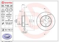 BREMBO 08716521 - Disco de freno - PRIME LINE - UV Coated