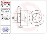 BREMBO 08723710 - Disco de freno - PRIME LINE