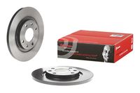 BREMBO 08723811 - Lado de montaje: Eje delantero<br>Sistema de frenos: TRW<br>Tipo de disco de frenos: macizo<br>Espesor de disco de frenos [mm]: 13<br>Número de orificios: 4<br>Artículo complementario / información complementaria 2: con tornillos<br>Altura [mm]: 27<br>Diámetro de centrado [mm]: 66<br>Diámetro exterior [mm]: 266<br>Espesor mínimo [mm]: 11<br>Par apriete [Nm]: 90<br>