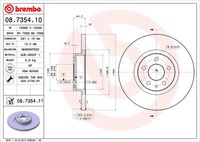 BREMBO 08735410 - Disco de freno - PRIME LINE