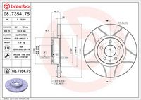 BREMBO 08.7354.75 - Disco de freno