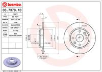 BREMBO 08737810 - Disco de freno - PRIME LINE