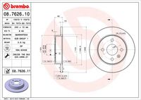 BREMBO 08762610 - Disco de freno - PRIME LINE