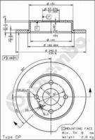 BREMBO 08762675 - Disco de freno - XTRA LINE - Max