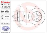 BREMBO 08762711 - Lado de montaje: Eje trasero<br>Llanta, nº de taladros: 5<br>Tipo de disco de frenos: macizo<br>Espesor de disco de frenos [mm]: 10<br>Número de orificios: 5<br>Artículo complementario / información complementaria 2: con tornillos<br>Altura [mm]: 42<br>Diámetro de centrado [mm]: 65<br>Diámetro exterior [mm]: 264<br>Espesor mínimo [mm]: 8<br>Par apriete [Nm]: 110<br>