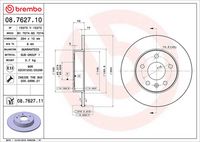 BREMBO 08762711 - Disco de freno - PRIME LINE - UV Coated